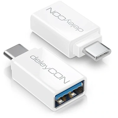 Abbildung von deleyCON 2x USB A auf USB_C OTG Adapter Handy Smartphone Tablet