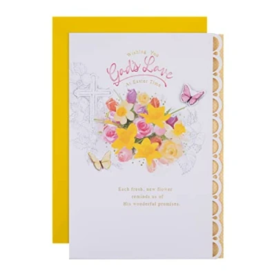 Abbildung von Hallmark Religiöse Osterkarte klassisches saisonales Vers Design