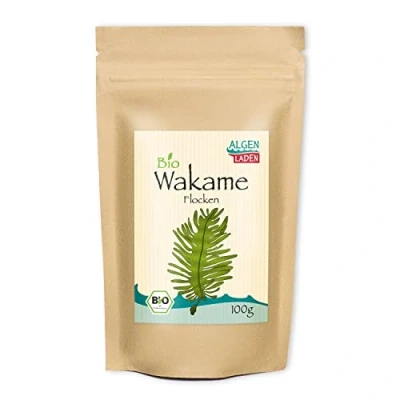 Abbildung von ALGENLADEN BIO Wakame Flakes 100 g Instant Algen aus dem Atlantik Rohkost Vegan zu Dashi und Misosuppe