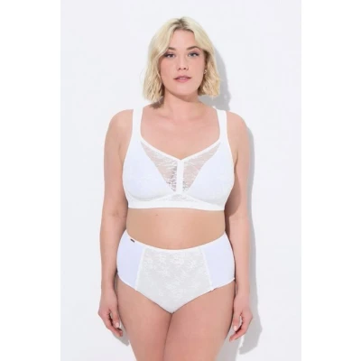 Abbildung von Ulla Popken Panelfree Minimizer Bügel BH, Damen, Größe: 100E, Snow white
