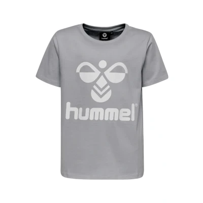 Abbildung von Hummel Hmltres SS Tshirt print für Kinder, Größe: 110, Grey melange