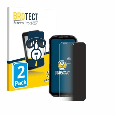 Abbildung von BROTECT (2 Stück Anti Spy Blickschutzfolie für Doogee V30 Privacy Screen Protector [Displayschutz Folie, Sichtschutz, Blaulichtfilter]
