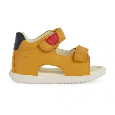 Abbildung von Geox Baby Jungen B MACCHIA Boy Sandal, OCHREYELLOW/Blue, 18 EU