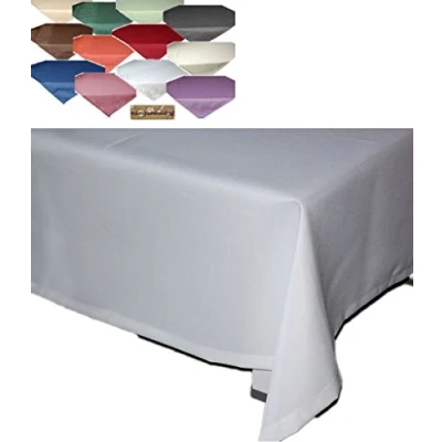 Abbildung von First Tex Tischdecke, Tischdecke Leinenoptik Lotuseffekt 110x110 eckig in silber/hellgrau