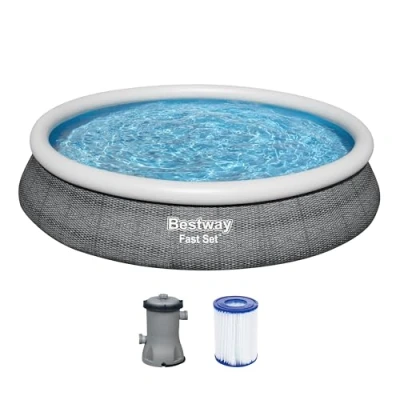 Abbildung von Bestway Quick Up Pool &quot;Pool Set m. Filterpumpe 457x84cm&quot;, (Set, 3 tlg.), ØxH: 457x84 cm, mit Kartuschenfilterpumpe