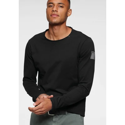 Abbildung von Replay Unisex Langarmshirt, Herren, Größe: Small, Black