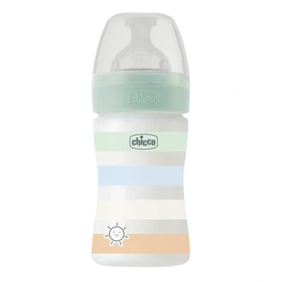 Abbildung von CHICCO BABYFLÄSCHCHEN WELL BEING, 150ML, NORMALER FLUSS, 0M+, SILIKON, GRÜN