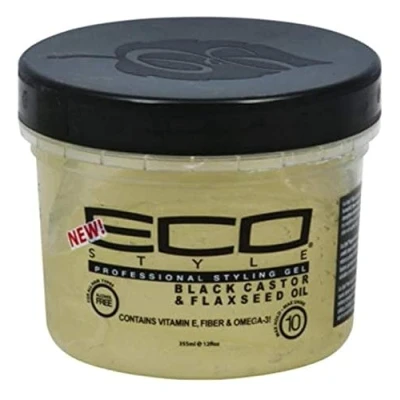 Abbildung von Eco Style Black Castor &amp; Flaxseed Oil Styling Gel 340 ml