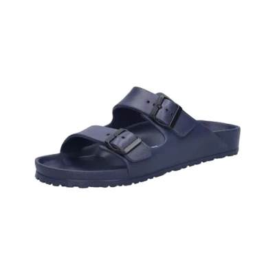Abbildung von Josef Seibel Pantolette flach, Herren, Größe: 40, Blau Schuhe