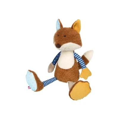 Abbildung von sigikid Fuchs Patchwork Sweety Unisex Kuscheltier für Kinder, Größe: One Size, Rotbraun/blau