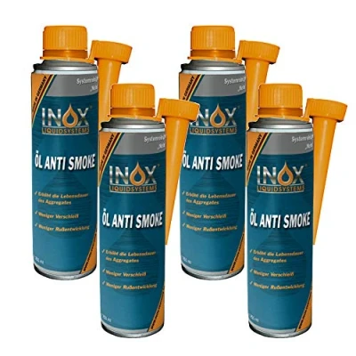 Abbildung von INOX® Öl Anti Smoke Additiv, 4 x 250 ml Zusatz verringert Rauch und Rußbildung bei Allen Takt , Diesel gasbetriebenen Motoren