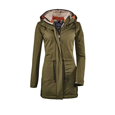 Abbildung von G.I.G.A. DX Damen Limitlos WMN PRK A Casual Funktionsparka Mit Abzippbarer Kapuze, Oliv, 34