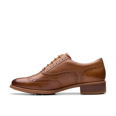 Abbildung von Clarks Originals OAK Schnürer, Damen, Größe: 37.5, Braun Leder