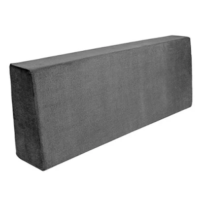 Abbildung von TexDeko BEZUG EASY CLEAN für Palettenkissen (ohne Schaumstoff/Füllung) Replacement Palettenpolster In &amp; Outdoor (Rückenkissen 120x43x20/15cm Grau)