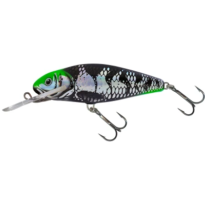Abbildung von Salmo Perch Deep Runner 8cm Holo Dark Green Head Wobbler