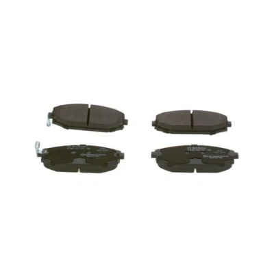 Abbildung von BOSCH 0 986 424 727 Bremsbelagsatz Low Metallic mit akustischer Verschleißwarnung Anti Quietsch Blech HYUNDAI: GALLOPER 2, 1, SONATA 4