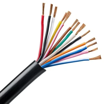 Abbildung von AOHEWEI 13 adriges Kabel für Anhänger 2m Abschleppseil Anhängerkabel schwarz Wohnwagen LKW Industrie