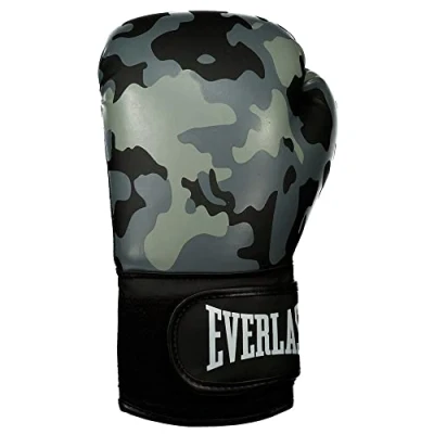 Abbildung von Everlast Unisex Erwachsene Boxhandschuhe Spark Glove Trainingshandschuh, Grau Camouflage, 12oz