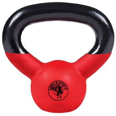 Abbildung von GORILLA SPORTS Kettlebell 2 32 kg Gewichte, Gusseisen, Neopren Kugelhantel, Schwunghantel, (Einzeln / Set), Bodenschonende, Kugelgewicht für Fitness, Gym, Krafttraining