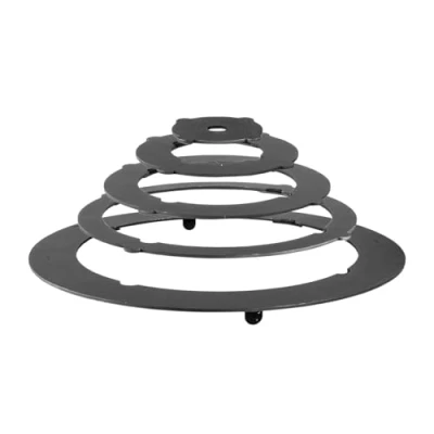 Abbildung von 4BIG.fun Feuerstelle Adapter Ringe Eintopfofen Uchag 43 cm Utschak Topf, (Herdplatte für Feuerkessel Kasan Adaptierung Kazan), 43,5 bis 47