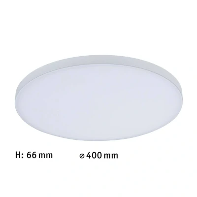 Abbildung von Paulmann 79891 LED Panel Velora rund 400mm 2100lm 3000K Weiß Deckenleuchte Metall