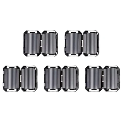 Abbildung von HUAREW 13mm Ferritkerne,Ferrit Ringkern,Ferritfilter,Ferrit Entstörfilter,Ferrit Ringkern Cable Clip,Klappferrit Aufsteckbarer für Kabel RFI,EMI, Ferritring Ferritkerne,Schwarz(5 Stück)