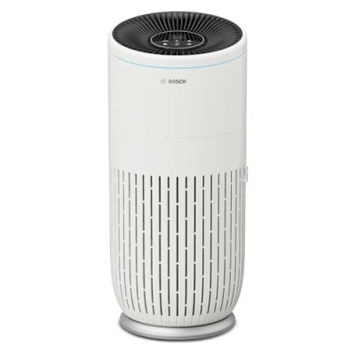 Abbildung von Bosch Luftreiniger Air 6000, für 125 m² Räume, mit HEPA Filter, Smart Sensor, Ruhe Modus, Allergiker geeignet