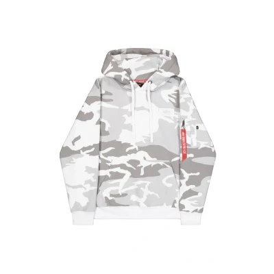 Abbildung von Alpha Industries camo Kapuzenpullover White camo, Herren, Größe: Large,