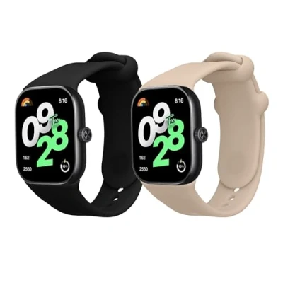 Abbildung von kwmobile Uhrenarmband 2x Sportarmband für Xiaomi Redmi Watch 4, Armband TPU Silikon Set Fitnesstracker
