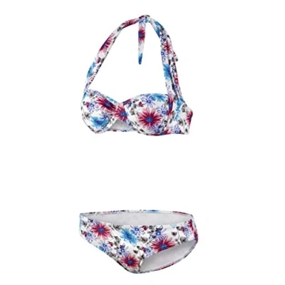 Abbildung von BECO Beermann Damen Bügelbikini, C Cup Rock a Bella Bikinioberteil, weiß/Bunt, 38