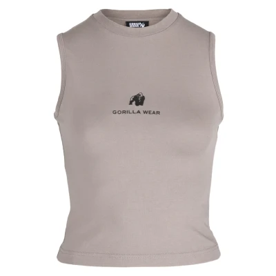 Abbildung von Gorilla Wear Livonia CROP Top, Damen, Größe: XS, Beige