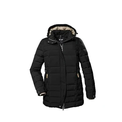 Abbildung von Killtec Stoyin Optik MIT Abzippbarer Wintermantel, Damen, Größe: 50, Schwarz