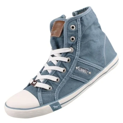 Abbildung von Mustang Sneaker high, Damen, Größe: 40, Bleu Schuhe