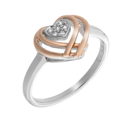 Abbildung von Orphelia Damen Ring Sterling Silber 925 Silber/Rosé zr 7368/RG