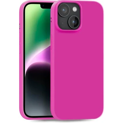 Abbildung von MyGadget Hülle kompatibel mit iPhone 14 robuste Silikon Schutzhülle TPU Case Slim Silikonhülle Back Cover Ultra Kratzfest Handyhülle matt Pink