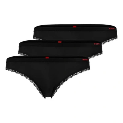 Abbildung von HUGO Women&#039;s Triplet Micro Thong, Black2, XL