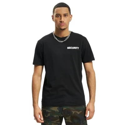 Abbildung von Brandit Security Tshirt print, Herren, Größe: Medium, Black