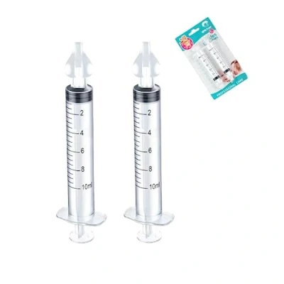 Abbildung von Nasendusche, 2 Stück Baby Nasenspüler, 10 ml Professionelle Nasenspülung, Nasenspüler für Babys, Wiederverwendbar, Tragbar(Transparent)