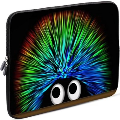 Abbildung von Sidorenko Laptop Tasche für 14 14,2 Zoll Universal Notebooktasche Schutzhülle Laptoptasche aus Neopren, PC Computer Hülle Sleeve Case Etui, Grau