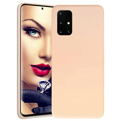 Abbildung von mtb more energy® Soft Silicon Hülle kompatibel mit Motorola Moto E30, E40 (6.5&#039;&#039;) apricot Ultra Silk Touch Liquid Silikon Case Handyhülle Cover