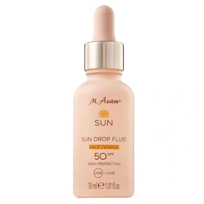 Abbildung von M Asam SUN Drop Fluid LSF 50 (30 ml) Pflegendes Sonnenschutzserum Fürs Gesicht Mit Intensivem Schutz Vor UVA &amp; UVB Strahlung Hautalterung, Aloe Vera Hyaluron, Vegane face care
