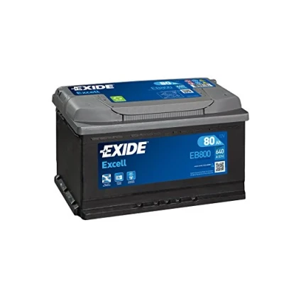 Abbildung von EXIDE EXCELL EB800 Batterie 12V 80Ah 640A B13 AUDI: TT Coupe, VOLKSWAGEN: Transporter 5 Bus, VOLVO: XC60 I