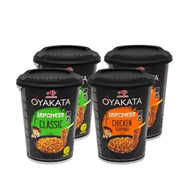Abbildung von OYAKATA Gemischt 4er Pack Instant Nudeln Wok Style Japanischer Art Schnelle Zubereitung Ramen #1