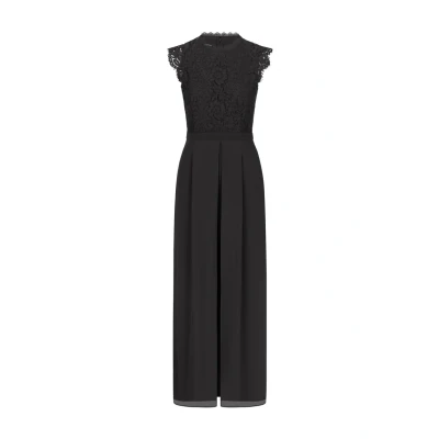 Abbildung von APART Overall mit Spitzenoberteil und aus hochwertigem Material, schwarz, 34