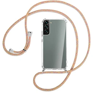 Abbildung von mtb more energy® Handykette kompatibel mit Samsung Galaxy S22 Plus 5G (SM S906, 6.6&#039;&#039;) Rainbow Smartphone Hülle zum Umhängen Anti Shock Full TPU Case