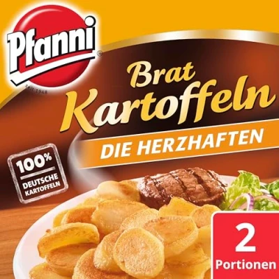 Abbildung von Pfanni Bratkartoffeln für eine schnelle Zubereitung Die Herzhaften 100% deutsche Kartoffeln 400 g 2 Portionen