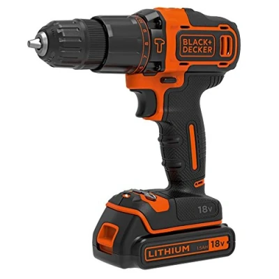 Abbildung von Black &amp; Decker BDCHD18 QW, Handbohrmaschine, 1400 RPM, 2,5 cm, 1 360 RPM