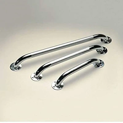 Abbildung von Homecraft Chrome Plated Steel Grab Bar, 24&quot;, Rail for Bathroom Safety, Elderly Living Assist Tool Shower, Bath, Toilet, Wall Attachment Handle Disabled, Injured, or Post Op, Indoor Outdoor
