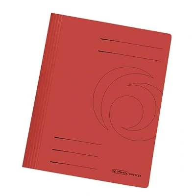 Abbildung von Herlitz 11034295 Schnellhefter A4 aus Karton gefaltet in rot