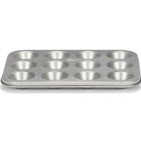 Abbildung von Patisse Mini Muffinbackform Silver Top Grau 12 Muffins